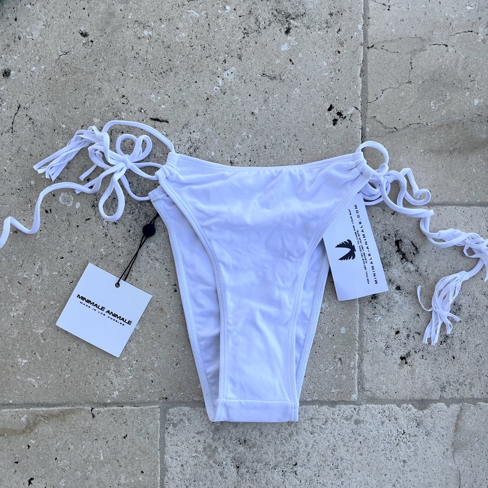 Minimale Animale XS white string bikini bottom